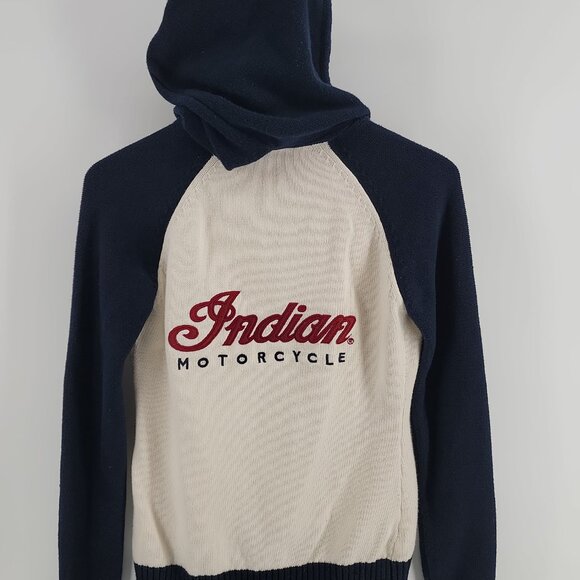 🏍️ Indian Motorcycle Hooded Zip Cardigan – Size S – Very Good Condition 🏍️ - Picture 9 of 13
